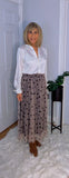 Annalise Tulle Skirt (Beige)