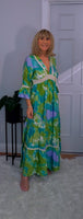 Emilie Tie-Dye Dress Green