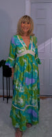 Emilie Tie-Dye Dress Green