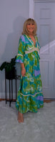 Emilie Tie-Dye Dress Green