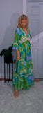 Emilie Tie-Dye Dress Green