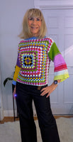 Pansy Crochet Sweater
