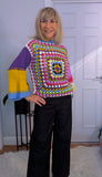 Pansy Crochet Sweater