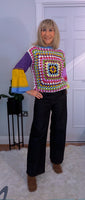 Pansy Crochet Sweater