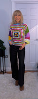 Pansy Crochet Sweater