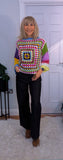 Pansy Crochet Sweater